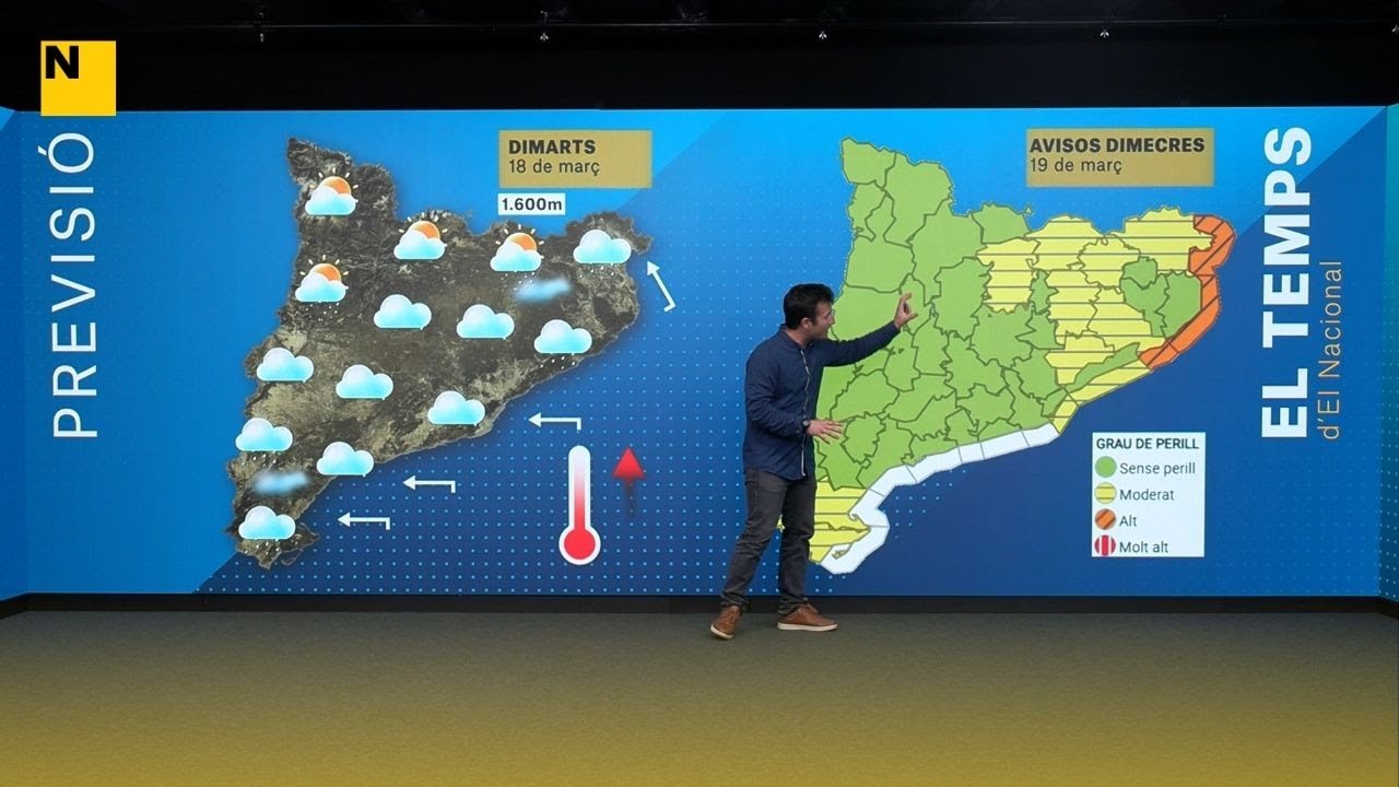 EL TEMPS | Torna a ploure a Catalunya, un nou episodi de pluja, neu i temporal marítim