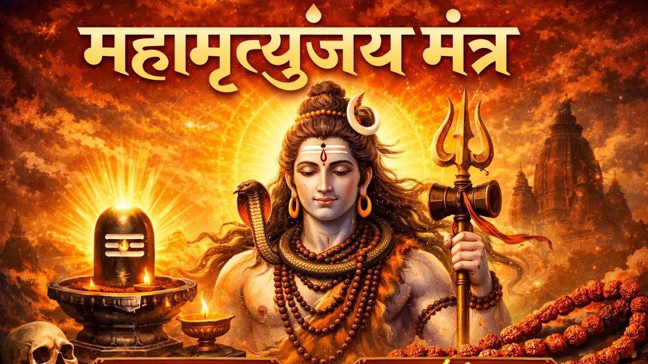 महामृत्युंजय मंत्र 108 बार | ॐ त्र्यम्बकं यजामहे | Powerful Shiva Mantra | Mahamrityunjaya Mantra
