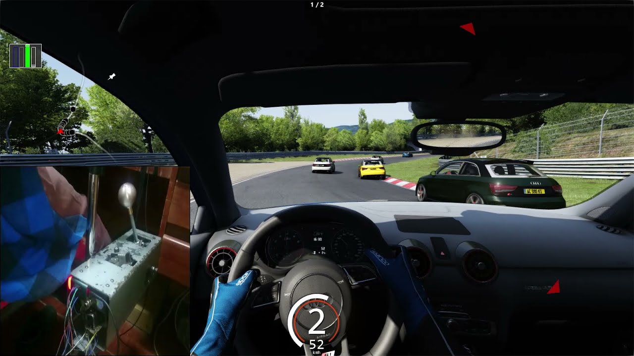 Testing H-Pattern manual Shifter / Simracing / DIY