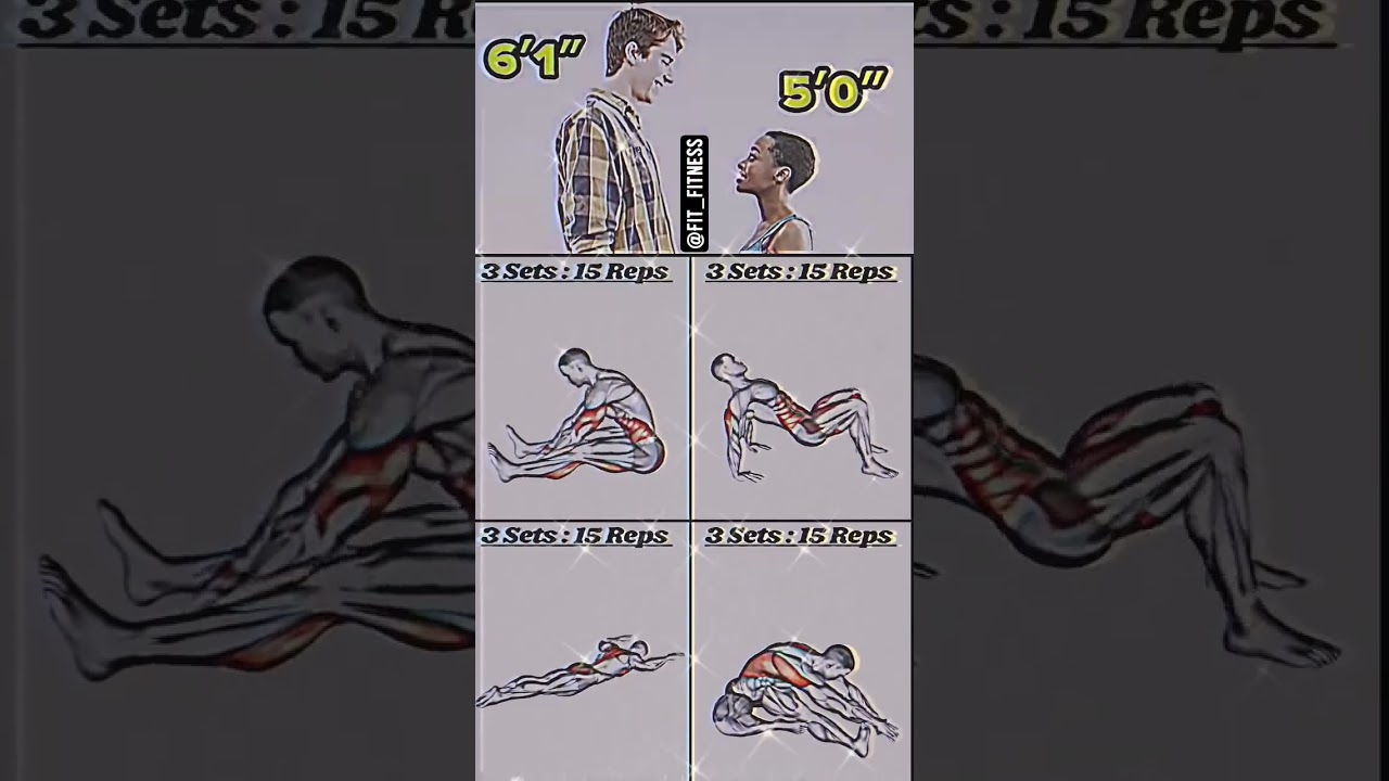 Increase Height in Fast & Easy way ‼️🧐#fitness#shorts#gym#homeworkout #bodybuilding#jawlinegoals#yt