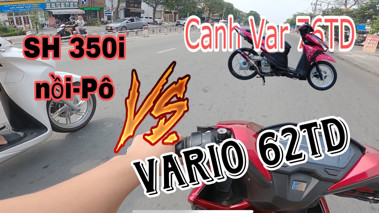 Đi canh Vario 76TD gặp thanh niên chạy SH350i gạ 