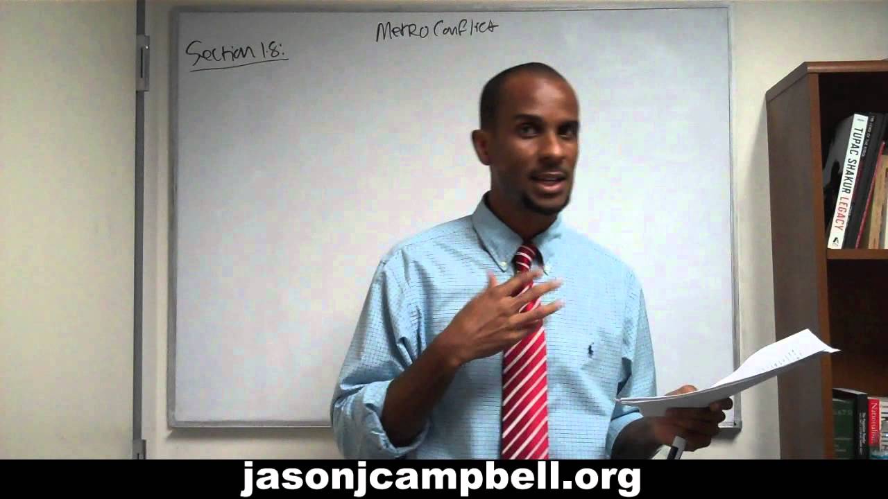 Section 1.8: Metropolitan Conflict
