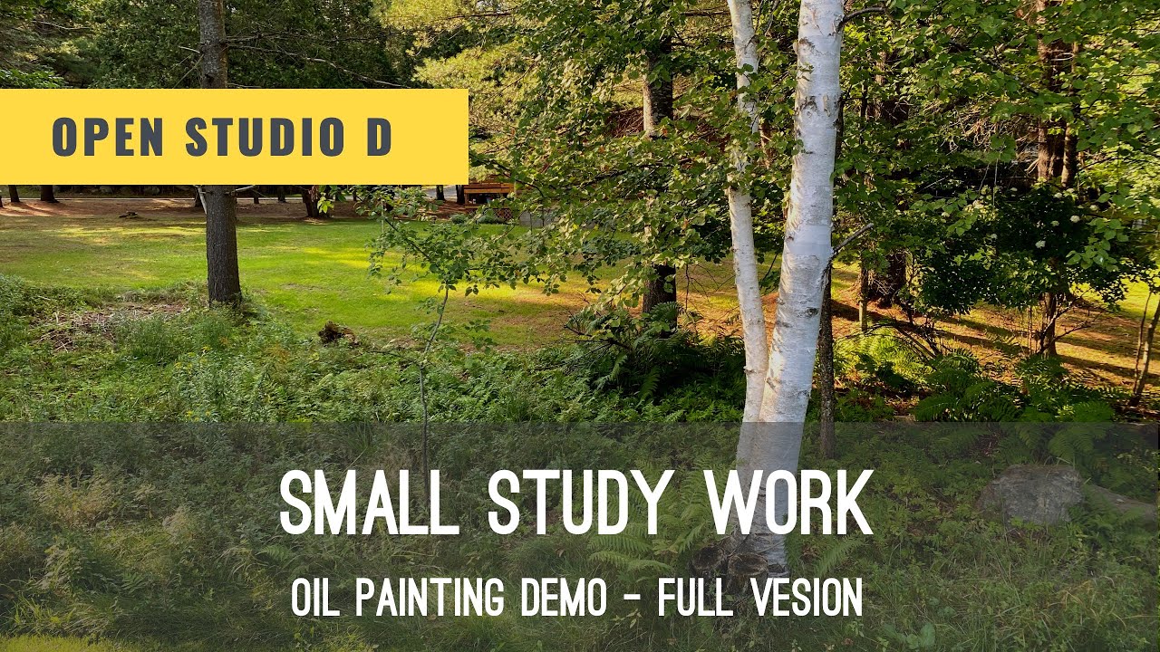 Oil Painting Demo. Small study work. Learn oil painting with Vlad Duchev