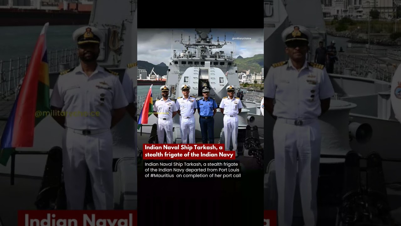 Indian Naval Ship Tarkash, a stealth frigate of the Indian Navy #shorts