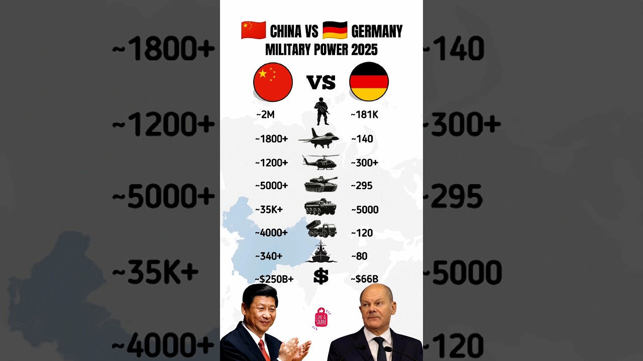 China vs Germany - Military Power Comparison 2025
