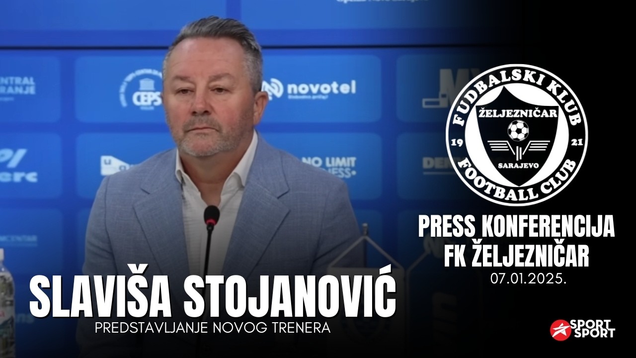 SLAVIŠA STOJANOVIĆ I NIJAZ BRKOVIĆ | PRESS KONFERENCIJA FK ŽELJEZNIČAR