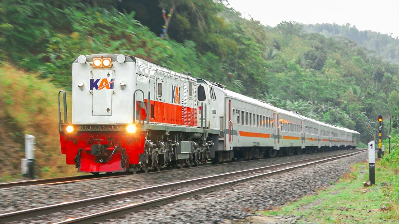 KERETA API PANJANG‼️ 17 KOMPILASI KERETA API LOKOMOTIF LONGHOOD DAOP 5 PURWOKERTO