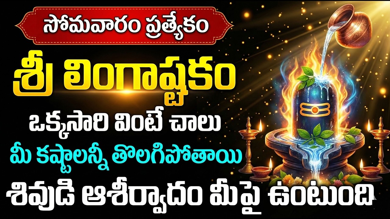 Sri Lingashtakam Stotram | Lord Shiva Devotional Song | Telugu Bhakti Songs