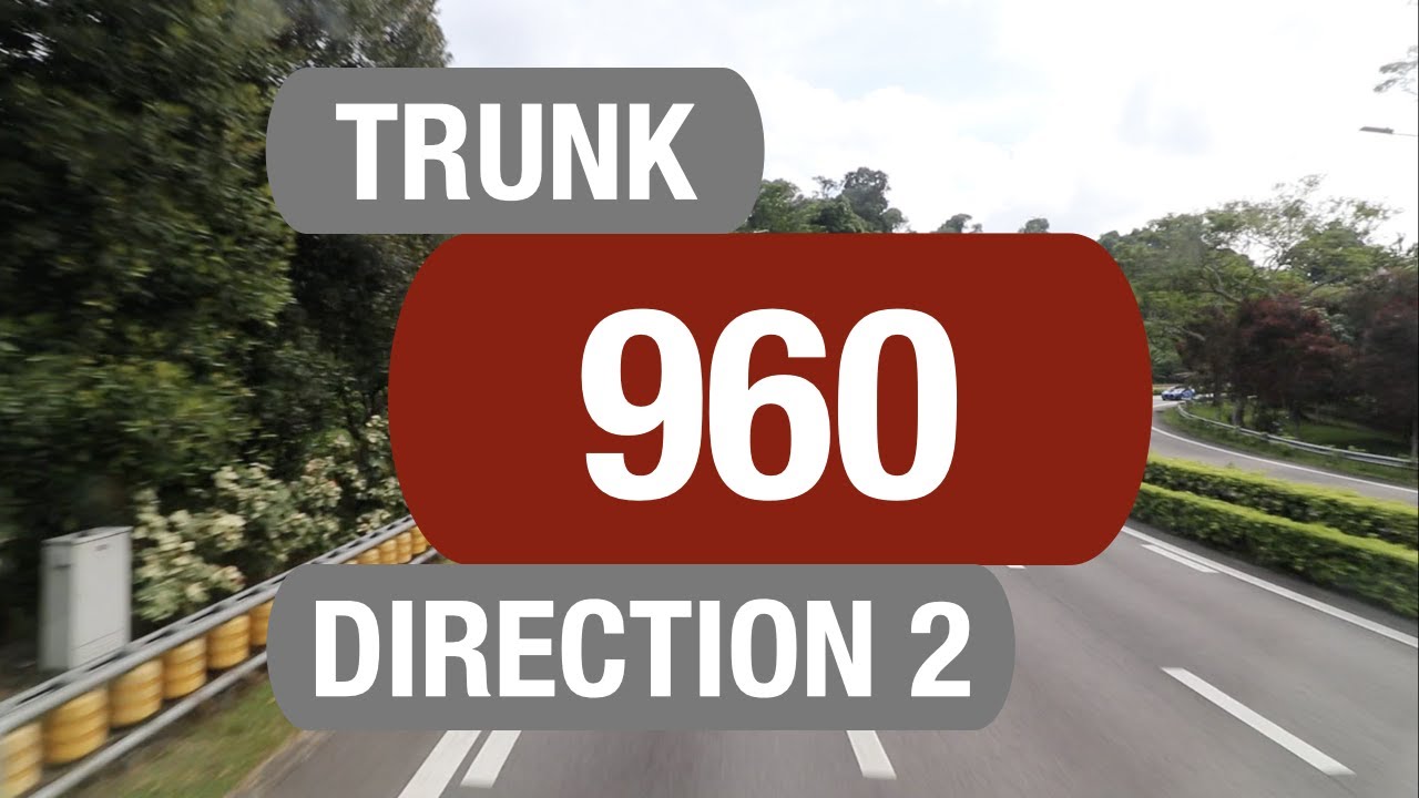 SMRT Buses Trunk 960 (Direction 2) | Bus Service Route Visual