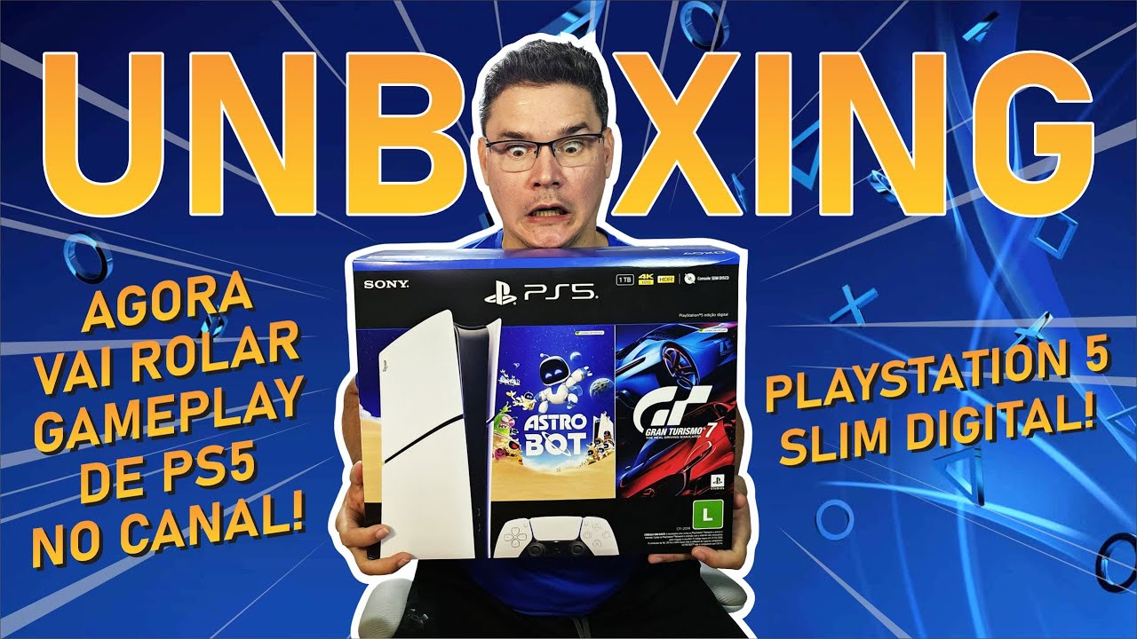 PLAYSTATION 5 SLIM UNBOXING - Meu PS5 Finalmente Chegou!