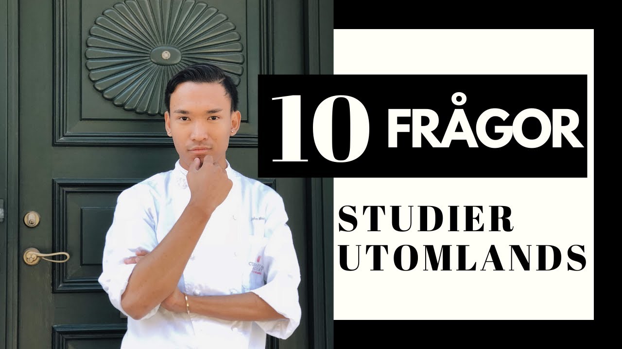 Inför att studera utomlands / Culinary Arts Academy Switzerland | John Mendoza
