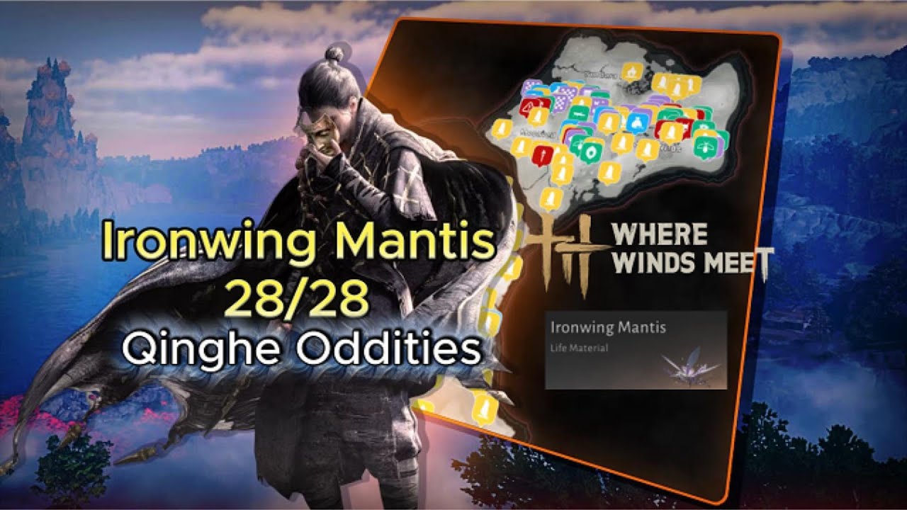 Where Winds Meet – Full Guide to Ironwing Mantis Locations (Qinghe Oddities)