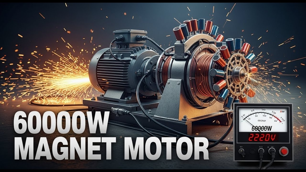 60000W Magnet Motor Generator AC 220V Power Supply Free Electricity Project