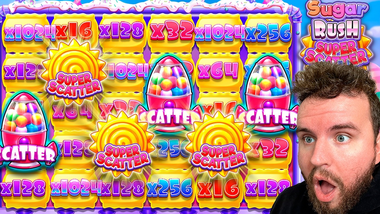 The CRAZIEST SESSION on Sugar Rush SUPER SCATTER... (2x Double Retrigger!)