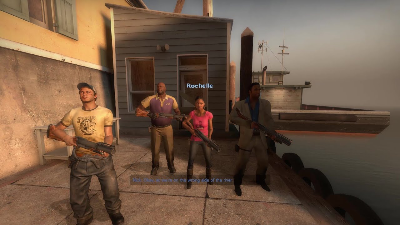 Left 4 Dead 2 - 4 bots Friendly Fire ON Grenade Launcher Infinite Ammo Expert