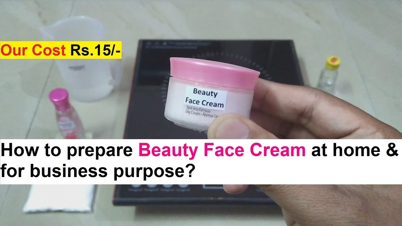 Beauty Face Cream Making Formula - सौंदर्य चेहरा क्रीम बनाने का फॉर्मूला
