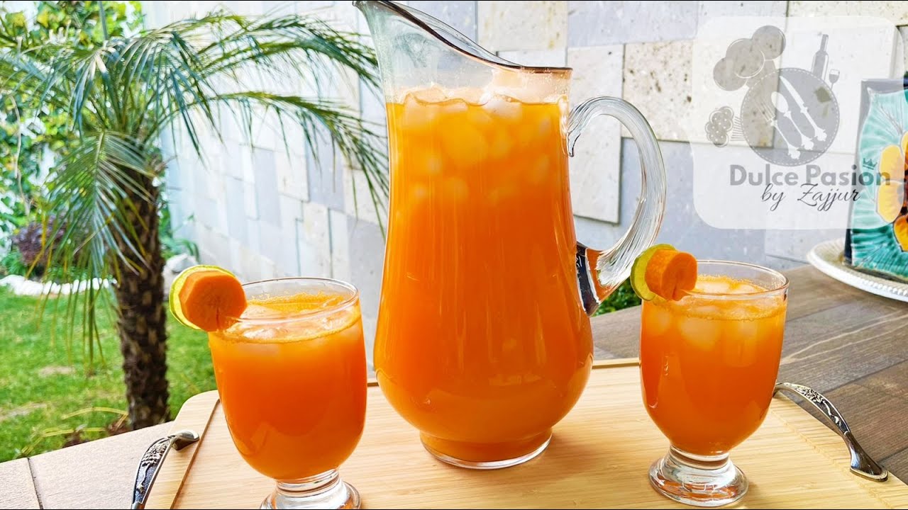 Быстрая морковно-лимонная вода 👨‍🍳🤗😘🤝🍹🍏🍋