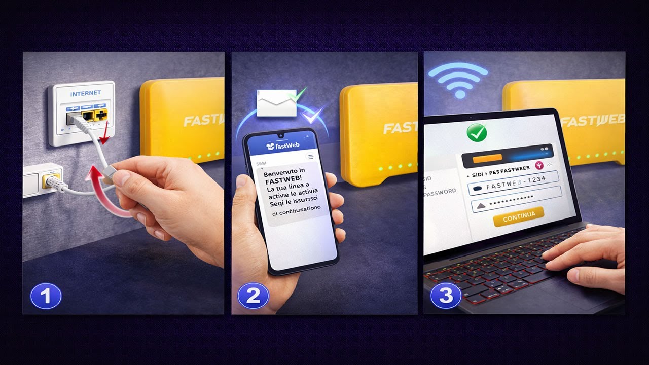 Modem FastWeb - Prima Installazione, Attivazione e Configurazione Linea Fibra - Come Farlo da Soli