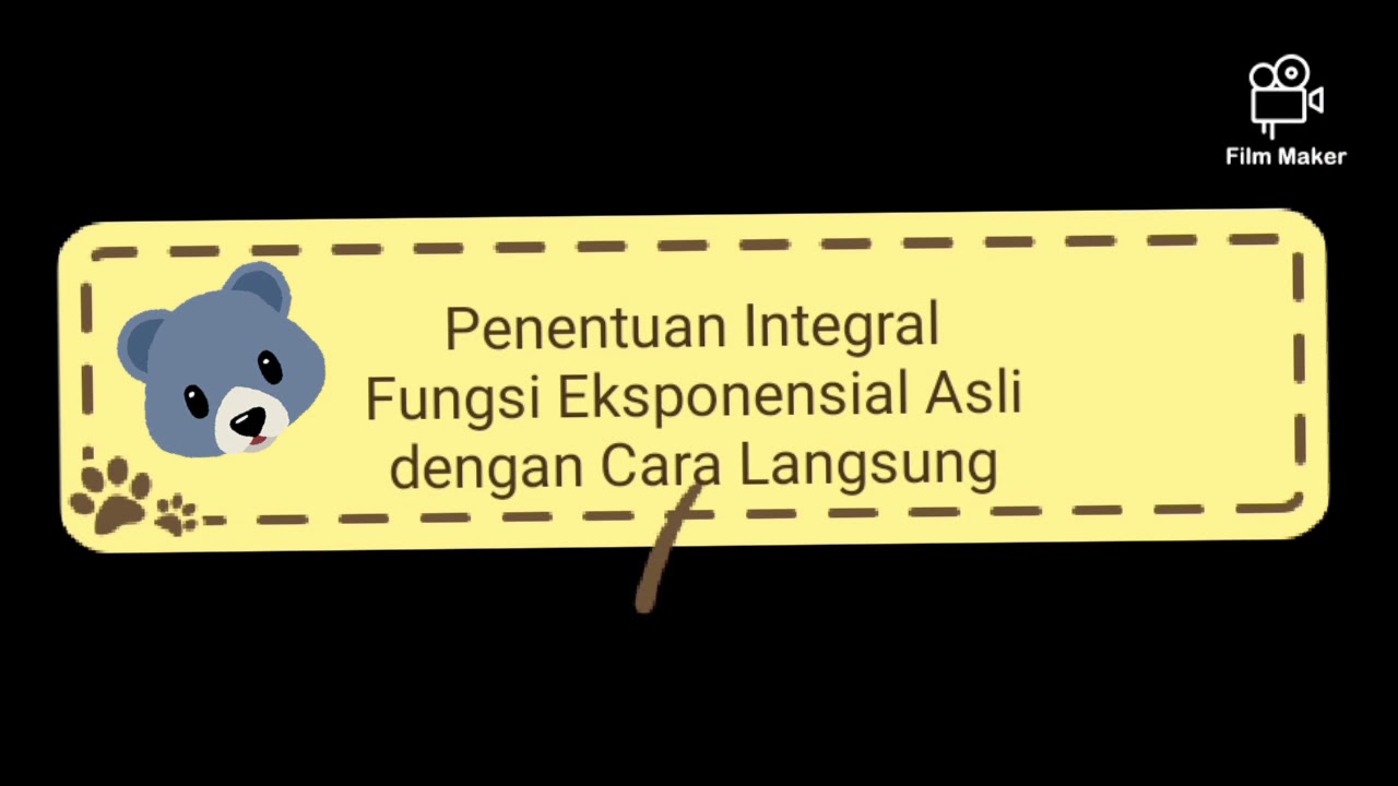 Penentuan Integral Fungsi Eksponensial Asli dengan Cara Langsung