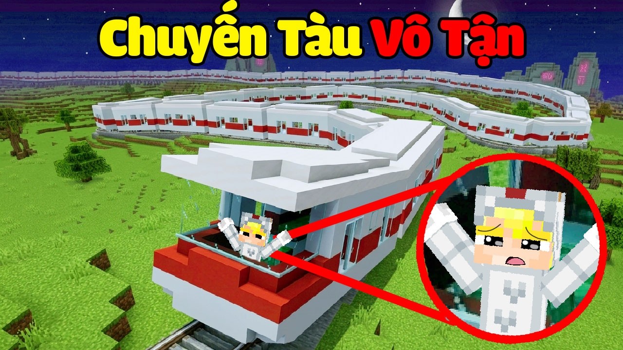 T&ocirc; G&agrave; Bị Kẹt Tr&ecirc;n Chuyến T&agrave;u V&ocirc; Tận Trong Minecraft!