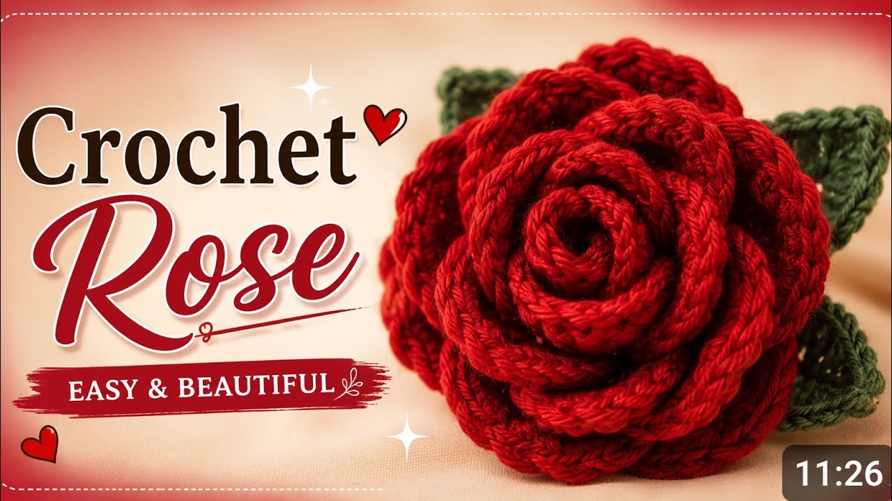 How To Crochet Flower For Beginners|DIY Crochet Flower Tutorial#crochet
