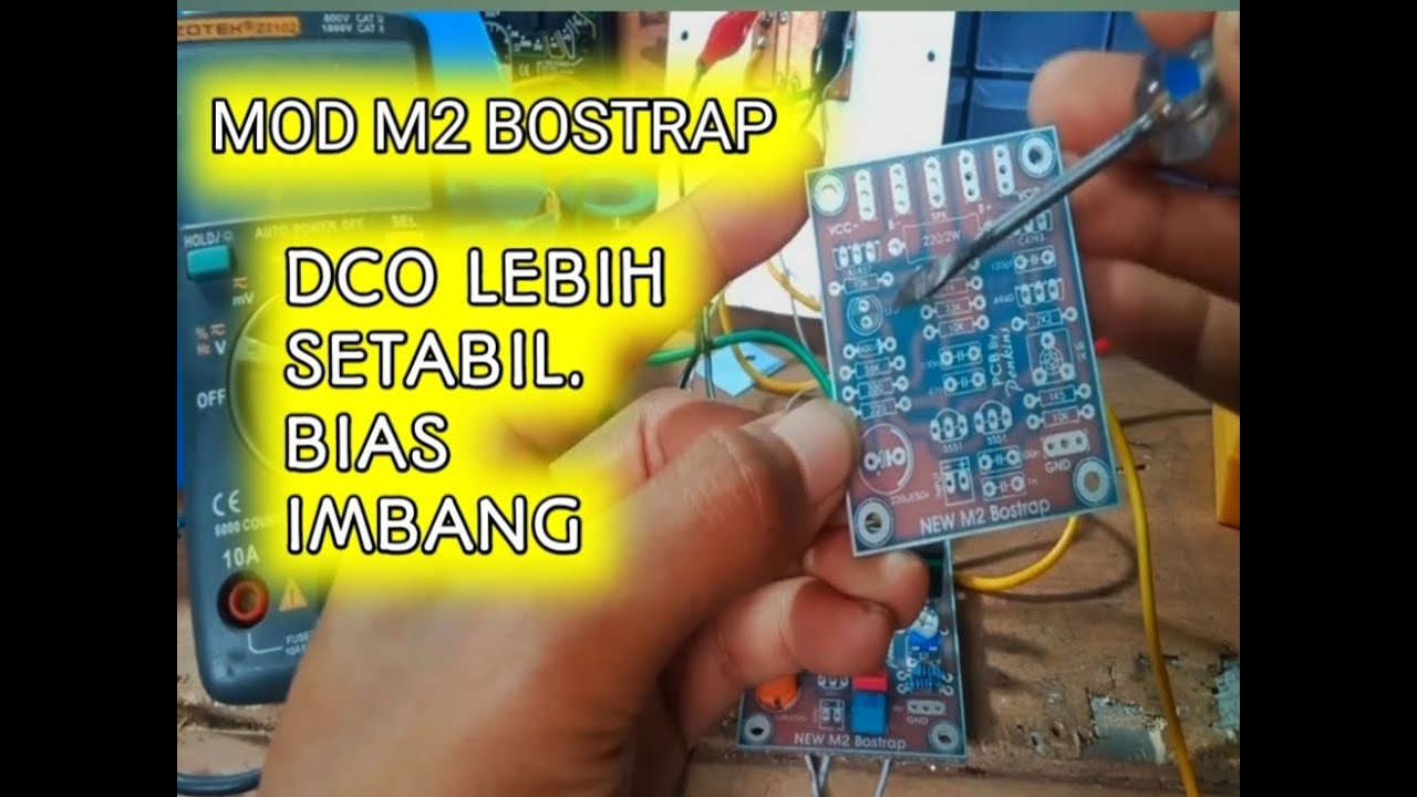 Modifikasi m2 bostrap dco joss hasil suara mening m2 mod