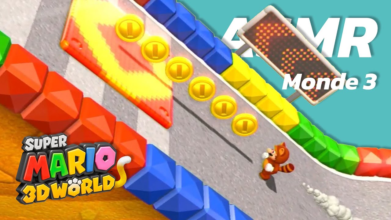ASMR - Mario Kart dans Super Mario 3D World ?? (monde 3)