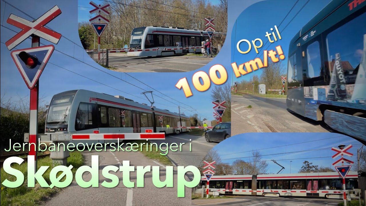 Jernbaneoverskæringer i Skødstrup | Danish Railroad Crossings