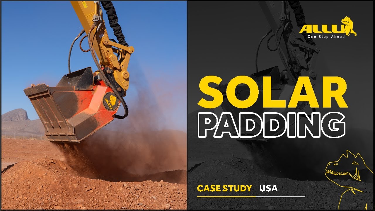 Solar Padding with Precision and Ease using ALLU Screening Bucket