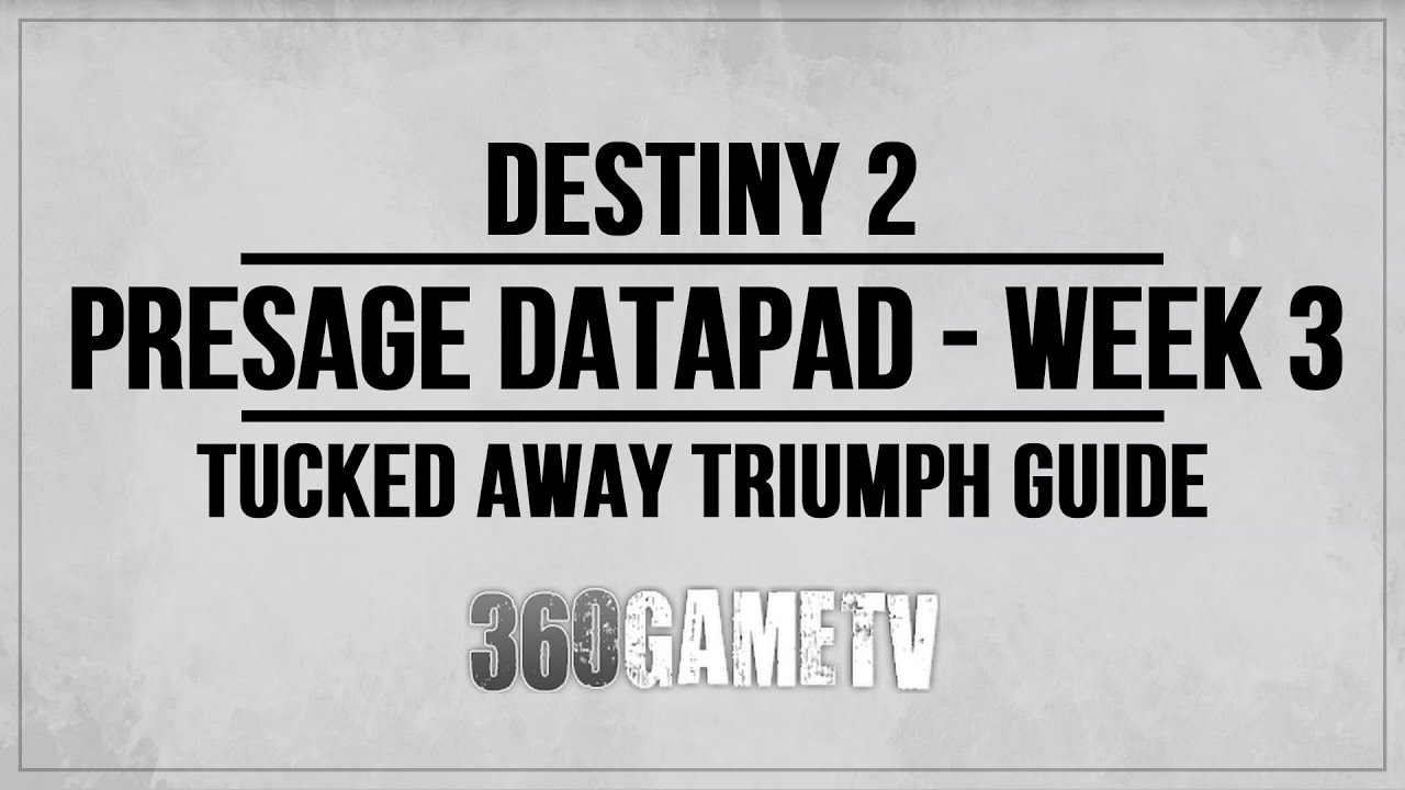 Destiny 2 Presage Datapad Week 3 - Tucked Away Triumph - Smuggling Compartments Location - Part 3