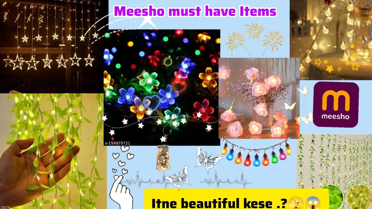 Meesho Home🏡 & festivals✨🍁 decor LED lights u.350 ||Itne beautiful ki believe nhi hoga ||Meesho Haul