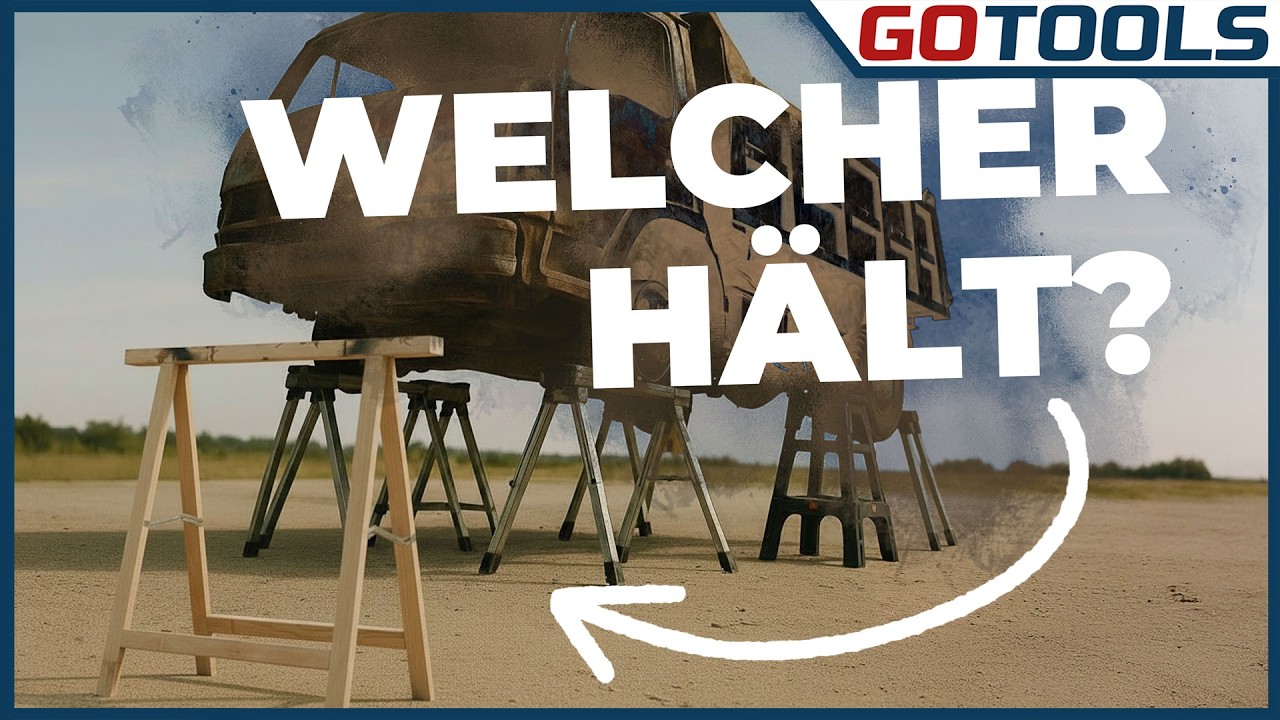 Arbeitsböcke am Limit: Halten sie ein ganzes Auto aus?! Im Vergleich Stanley, Metabo, Dewalt, uvm.