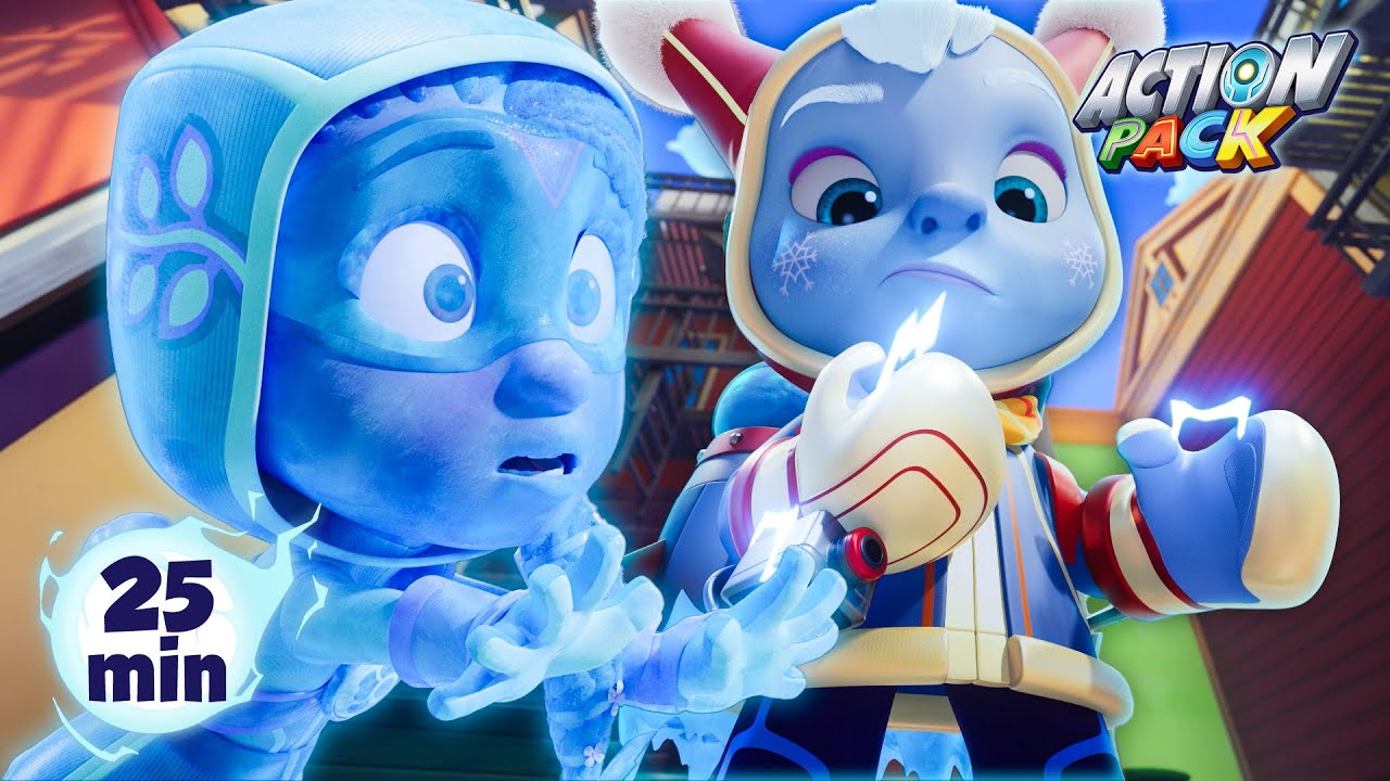 Blizzard Blunder!❄️ | Action Pack | Kids Cartoons & Nursery Rhymes | Moonbug Kids