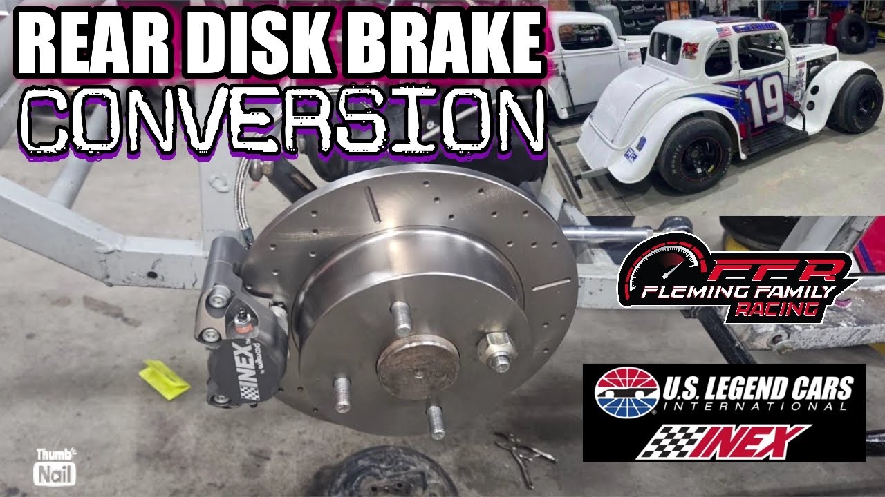 Legend Race Car Rear Disk Brake Conversion Installation