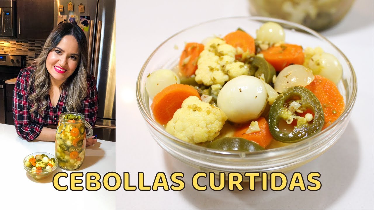 CEBOLLAS CURTIDAS EN VINAGRE | Estilo Salvadoreño