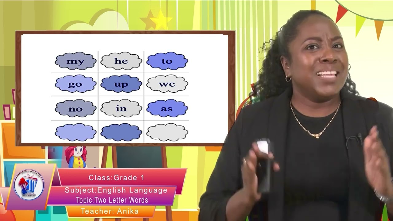 English Language - Grade 1: 2 Letter Words