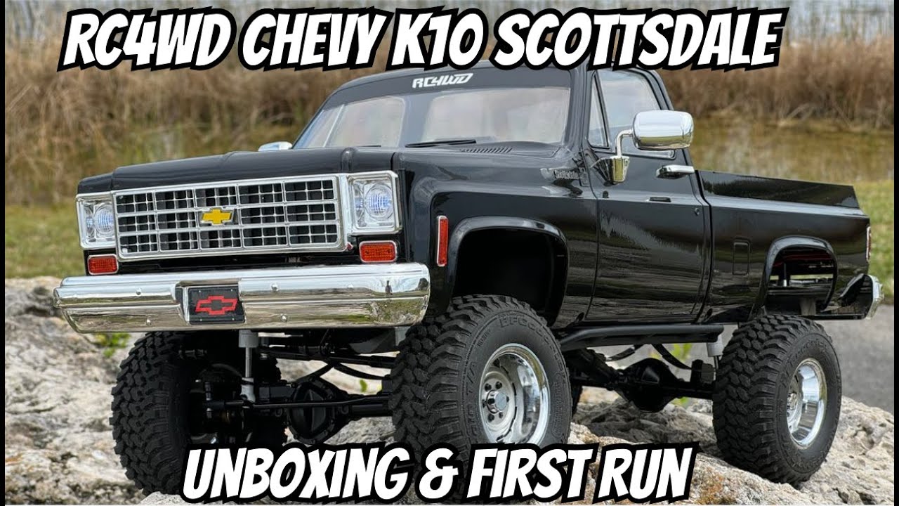 RC4WD Chevy K10 Scottsdale Unboxing and  First Run