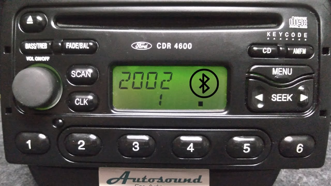 Ford CDR 4600 Original Adaptação de usb e bluetooth Code Código Desbloqueio Digitando  lock 10 13