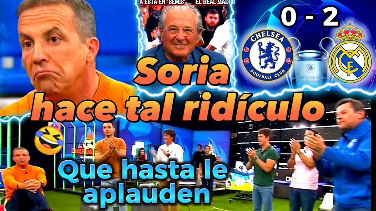 Soria no aguanta que el Real Madrid siga en Champions le dejan retratado en el Chiringuito