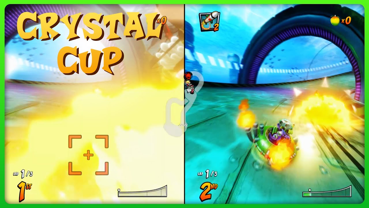 Crash Team Racing: Nitro Fueled (PS4) - Split Screen #3 - Crystal Cup