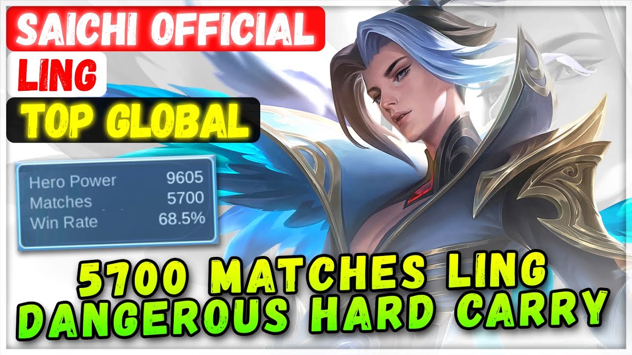 5700 mecz&oacute;w Ling Dangerous Hard Carry [Najlepszy globalny Ling] Saichi Official - Mobile Legends ...