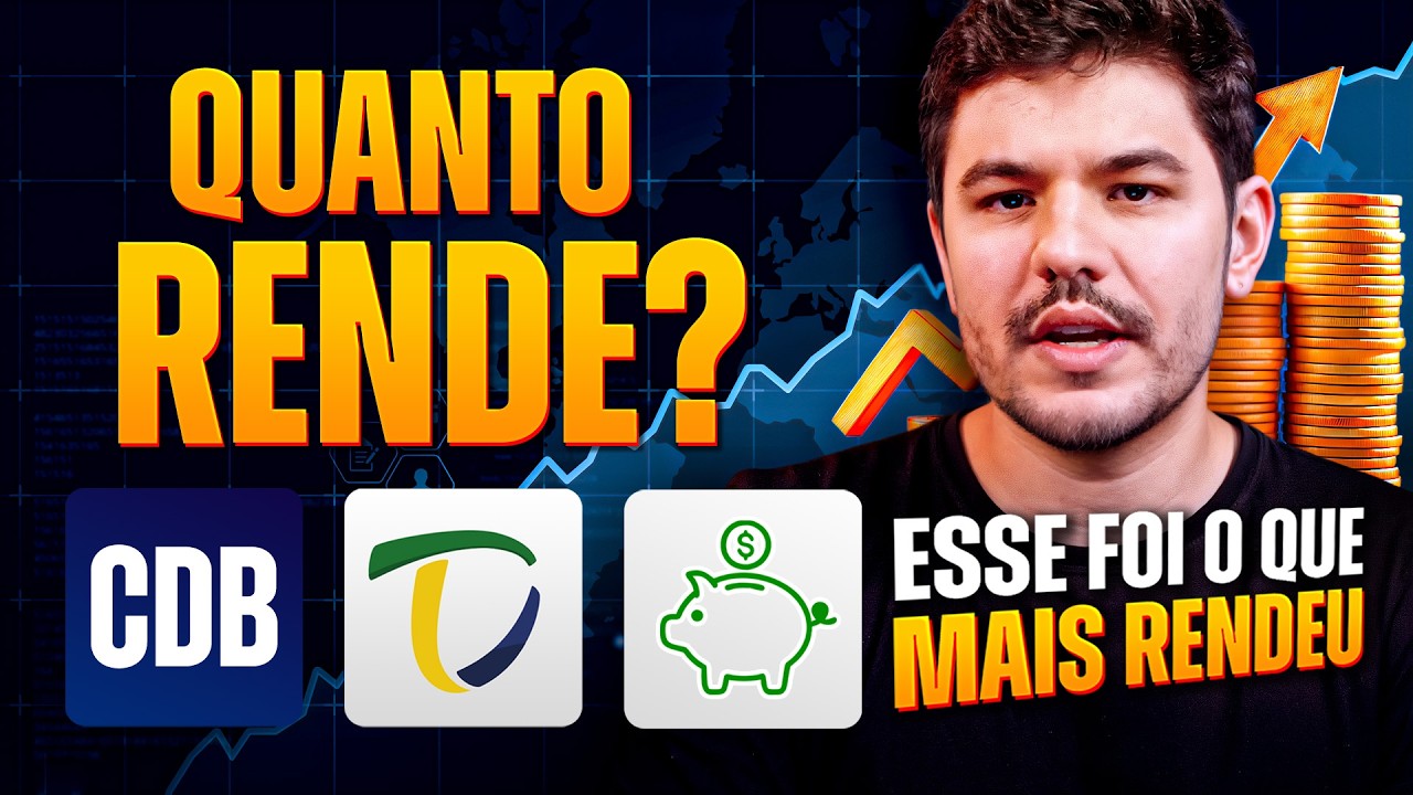 Testei mil reais na poupança, CDB e Tesouro Direto por 1 ano! E me surpreendi com o resultado