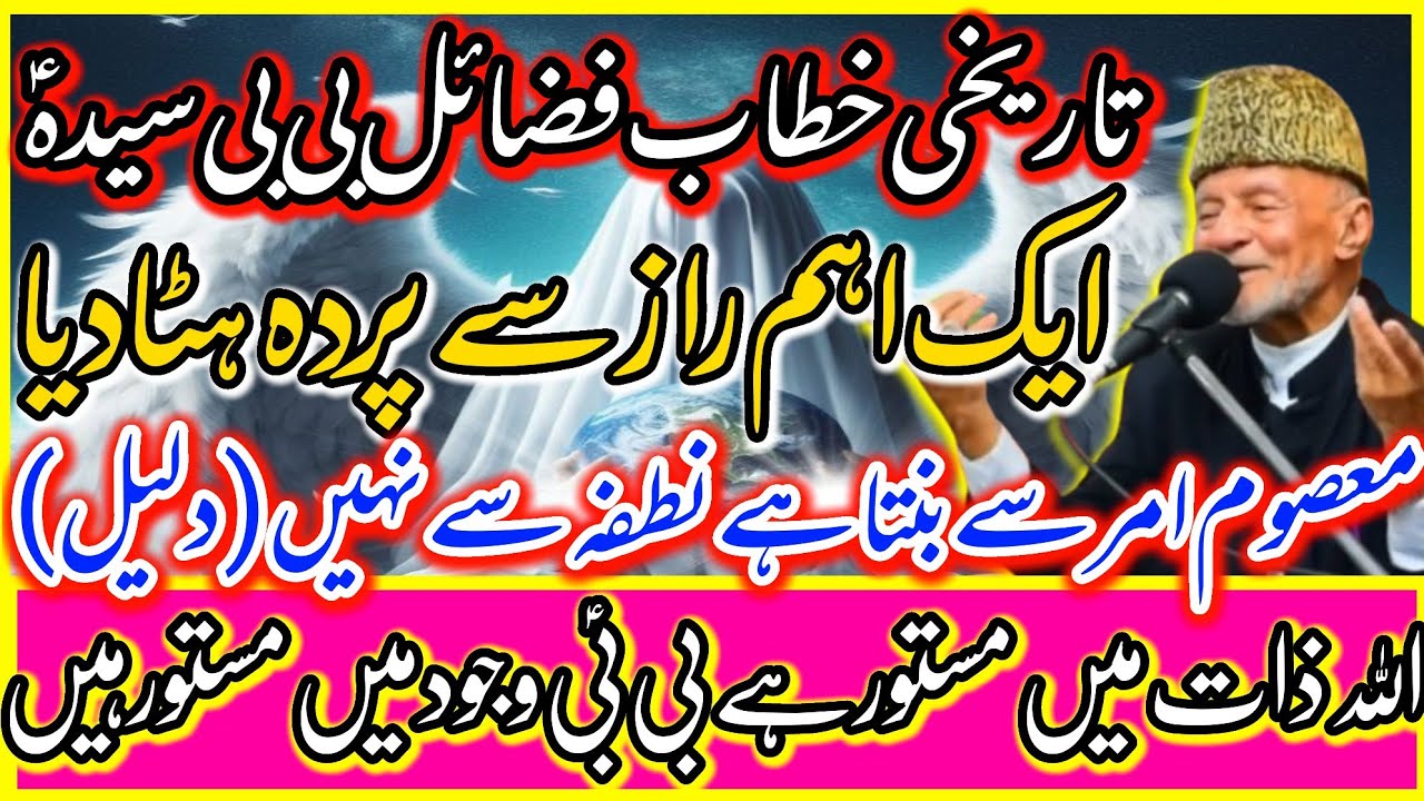 Golden Words)Haqiqi Fazail Bibi Fatima AS\Bibi AS Kb Sy Han?Allama Hafiz Tasaduq Hussain\Dar E Syeda