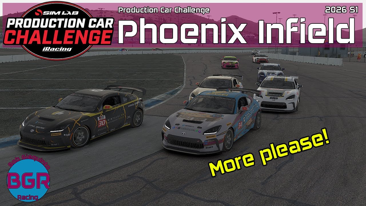Соревнования серийных автомобилей на трассе Phoenix Infield | iRacing Toyota GR 86