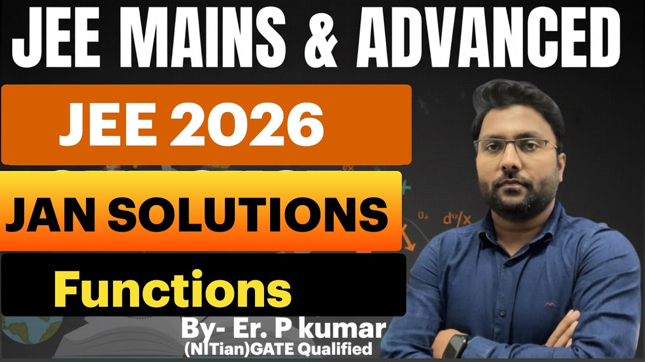 JEE 2026 January attempt solutions | Functions | VEDAM mathematics | Prem sir | #jee #jee2026 