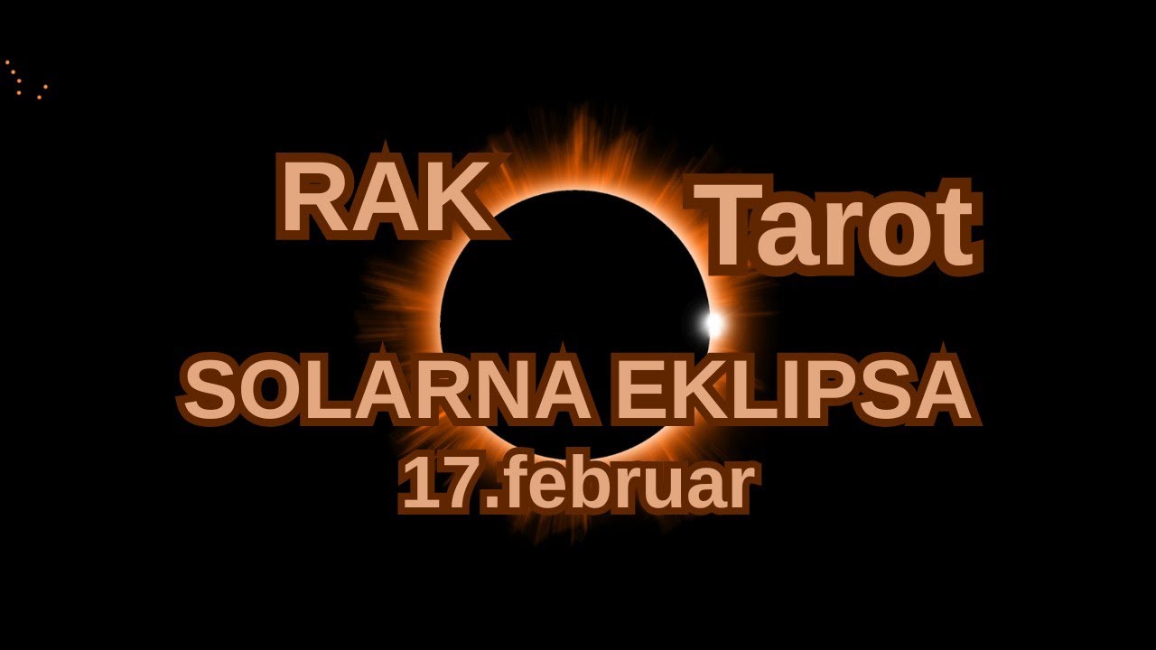 RAK ♋ Jedna odluka menja sve 💥SOLARNA EKLIPSA 17.FEBRUAR TAROT