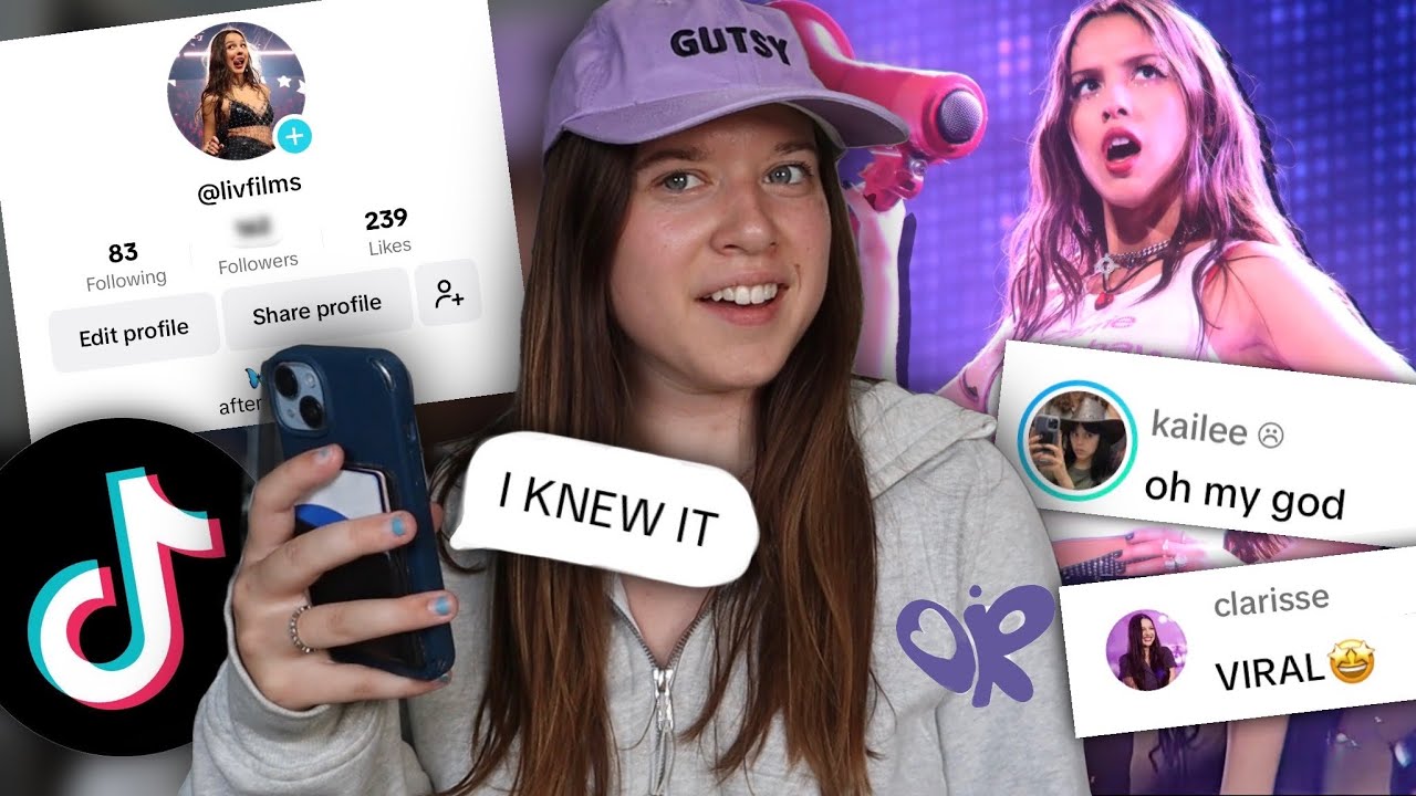 создайте аккаунт редактора OLIVIA RODRIGO на TikTok на ОДНУ НЕДЕЛЮ!