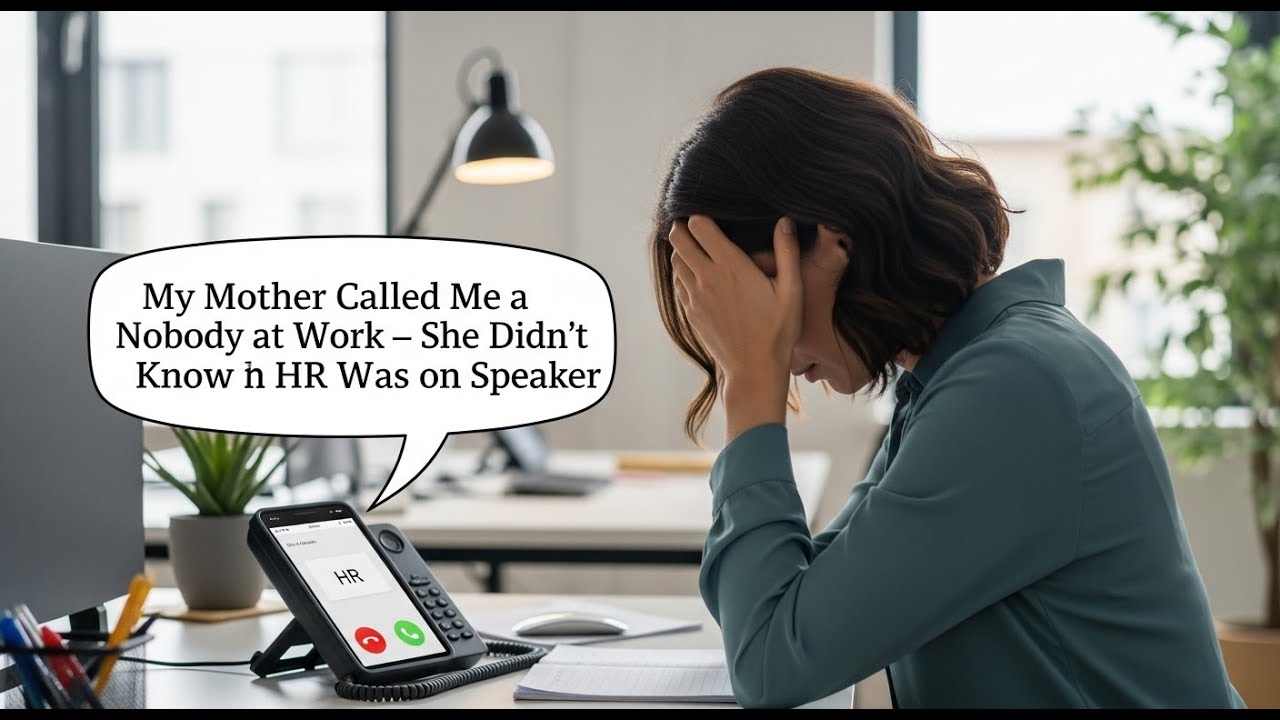 My Mother Called Me a Nobody at Work — She Didn’t Know HR Was on Speaker