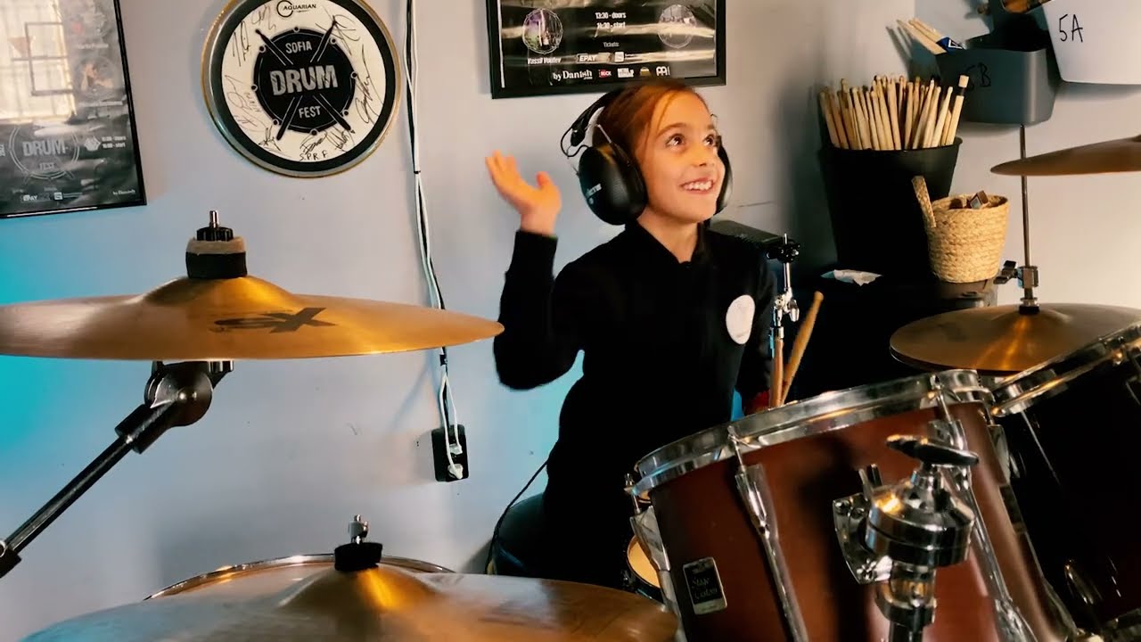 Everlast - White Trash Beautiful - Drum Cover by Eight-Year-Old Boyana Dikovska