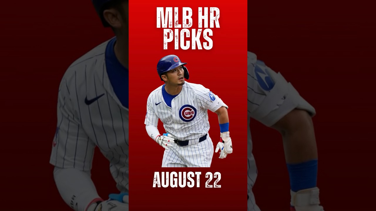 Najlepsze typy MLB HR na piątek (22.08) #mlbpicks #mlbpropbets #shorts